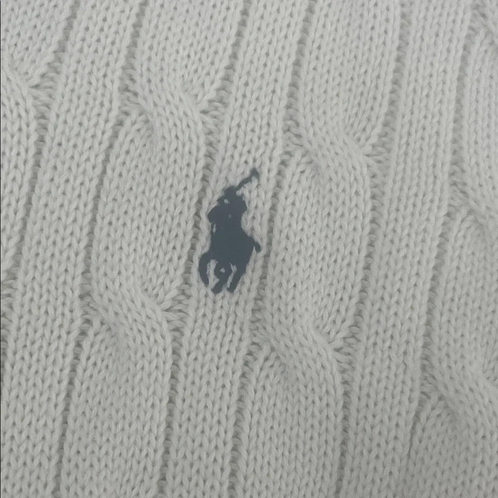 Polo by Ralph Lauren Cream Cable Knit Sweater - Picture 3 of 4